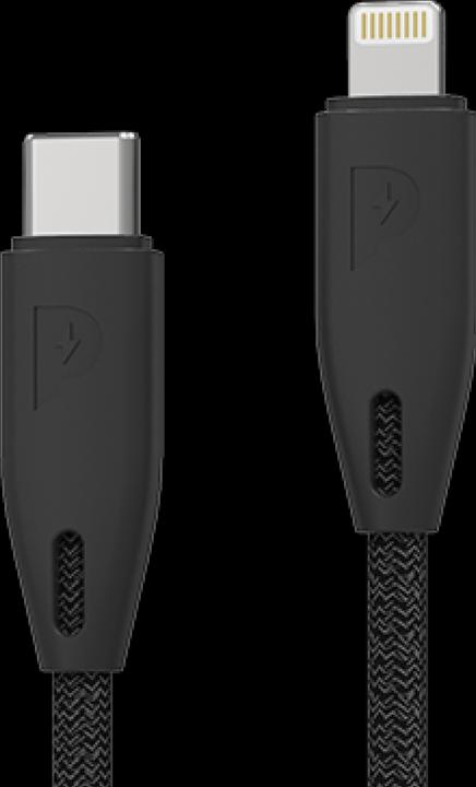 Actual product image Powerology Braided USB-C to Lightning Cable 1.2M (1.20 m, USB 3.2 Gen 1)