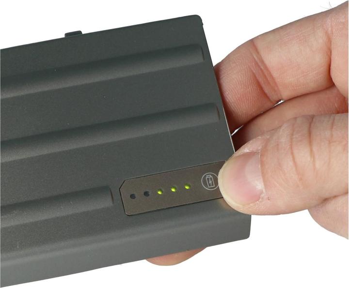 Actual product image AccuCell Akku passend für Dell Latitude D620, Li-Ion, 11,1V, 5200mAh, 57,7Wh, grey metallic (5200 mAh)