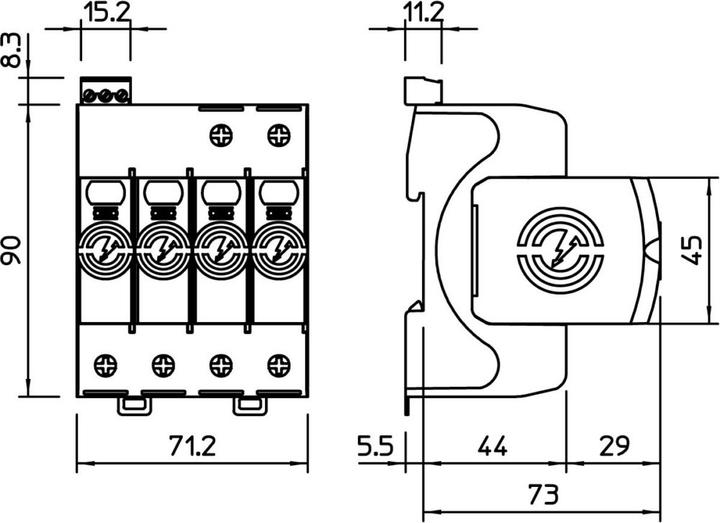 Actual product image OBO Bettermann OBO SurgeController V20 three-pole N