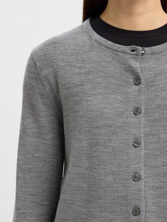 Actual product image Selected Femme Slfthea Ls Knit Merino Cardigan Noos (S)
