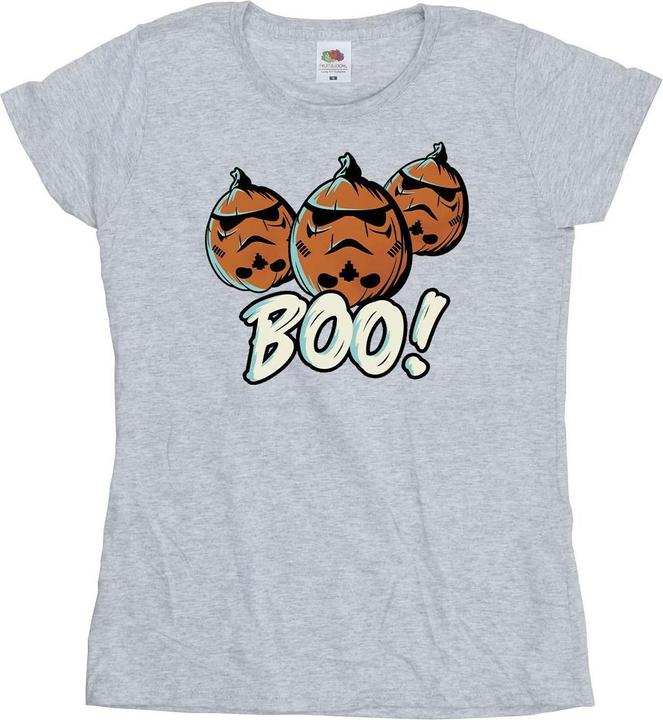 Actual product image Star Wars Womens/Ladies Boo! Stormtrooper Pumpkin T-Shirt (XXL)