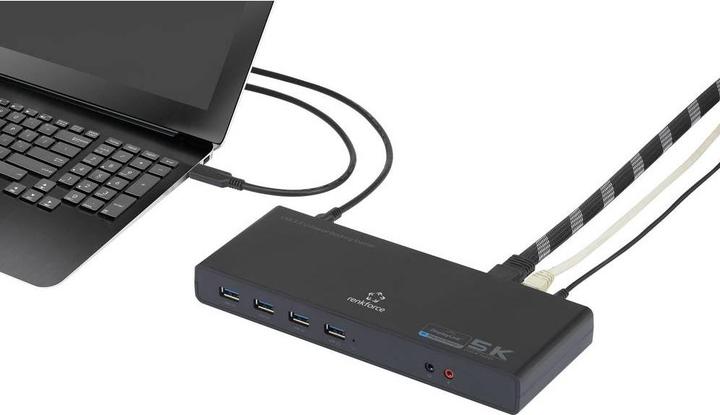 Actual product image Renkforce Notebook Docking Station Univer (USB-C, USB-A)