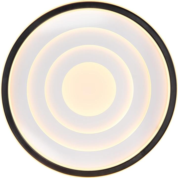 Produktbild Globo Deckenleuchte Foppa weiss schwarz matt LED (1200 lm)