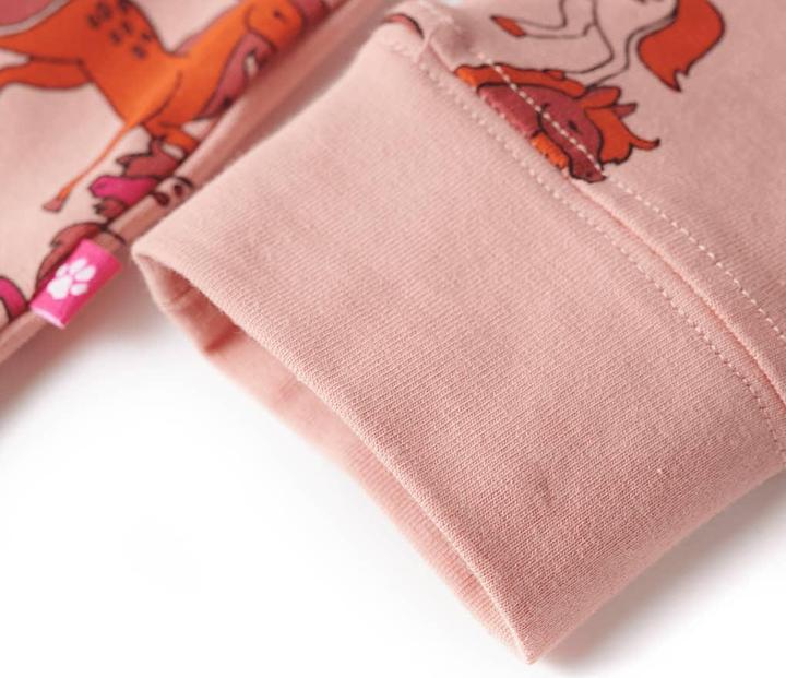 Produktbild VidaXL Kinderpyjama mit Langen Ärmeln Hellrosa 128,Material: 95 (128)