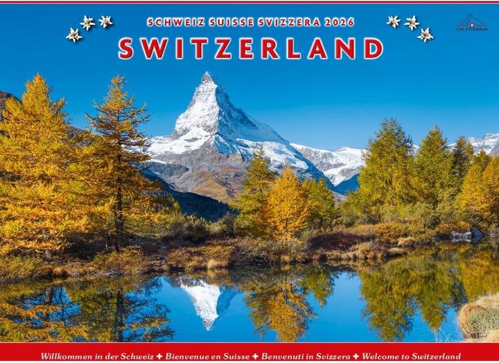 Immagine prodotto Schweiz-Suisse-Svizzera-Switzerland 2026 (40 x 31 cm, Copertina rigida, Francese, Tedesco)