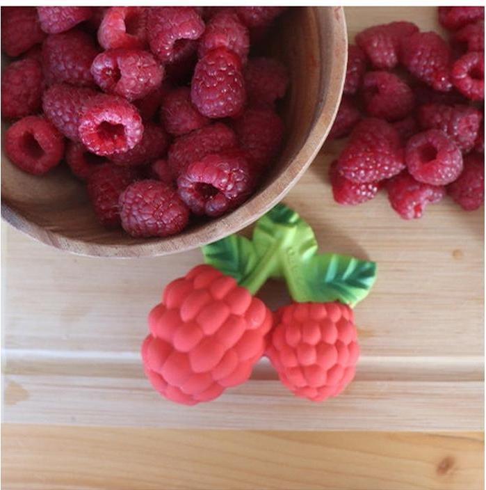Actual product image Oli and Carol Valery the Raspberry Teething Ring