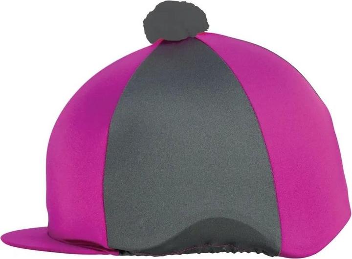 Hy Fashion Zweifarbig Helmüberzug Bommel