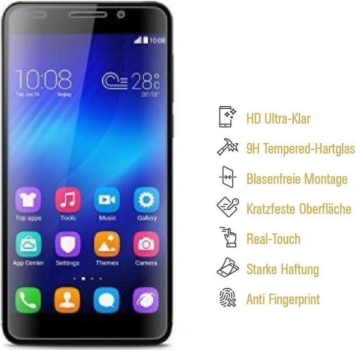 Actual product image Protectorking 6x real tempered 9H armoured glass 3D CLEAR (6 Piece, Fee 6)