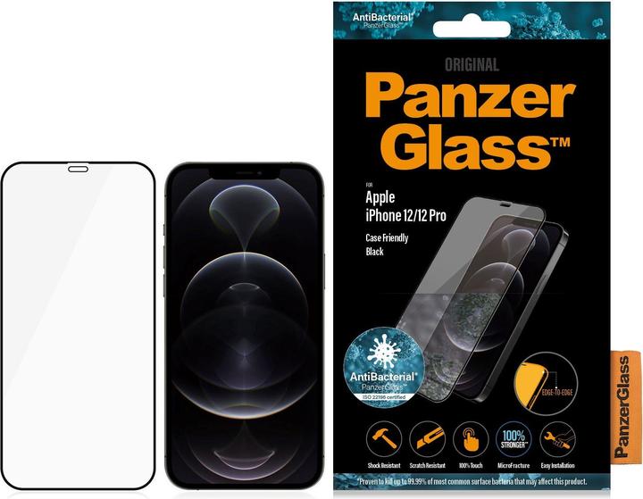 Produktbild PanzerGlass Edge-to-Edge (1 Stück, Apple iPhone 12, Realme 12 Pro+)
