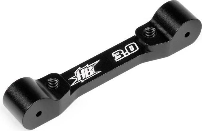 Produktbild HB Racing CYCLONE D4 - REAR SUSPENSION BLOCK (REAR SIDE/3Degree/Aluminum/Black)