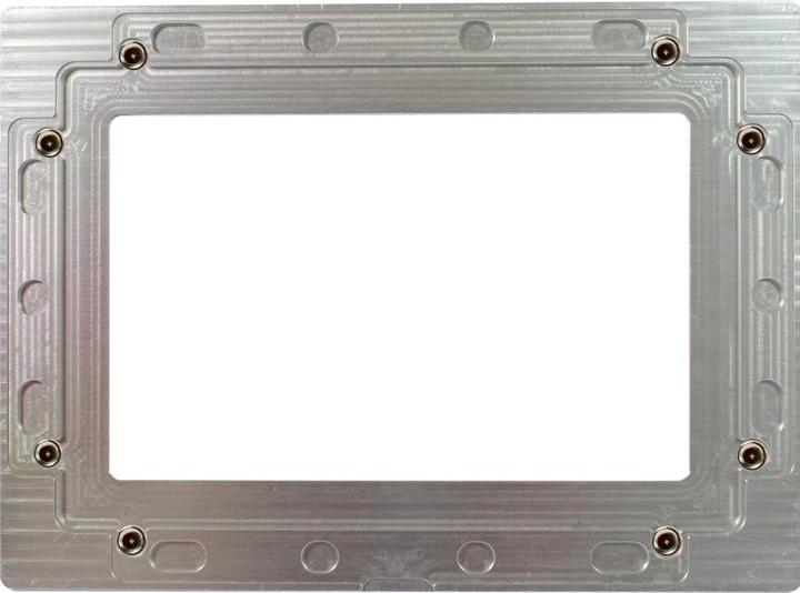 Produktbild Allnet touch display tablet 10 zoll zbh blende für einbaurahmen silber breit (10", Silber)