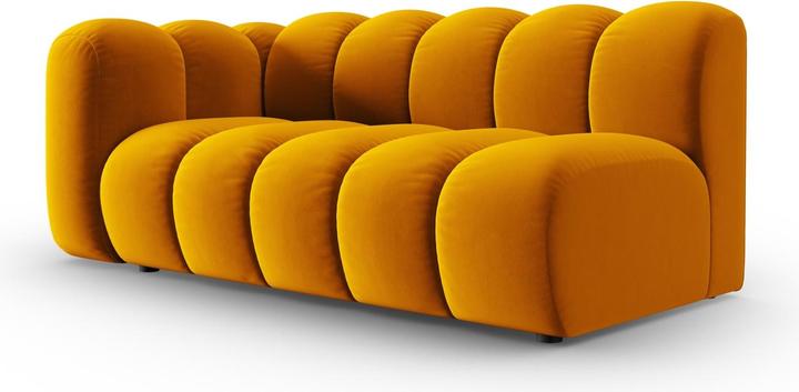Actual product image Micadoni Velvet Left Modular Sofa, "Lupine", 3 Seats, 175x95x70Made in Europe (2 person sofa, 3-seater, 4-seater)