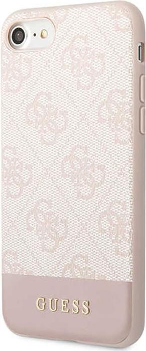 Image du produit Guess GUHCI8G4GLPI iPhone 7/8/SE 2020/ 2022 rose/pink hard case 4G Stripe Collection (Apple iPhone SE, Apple iPhone 8, Apple iPhone 7)