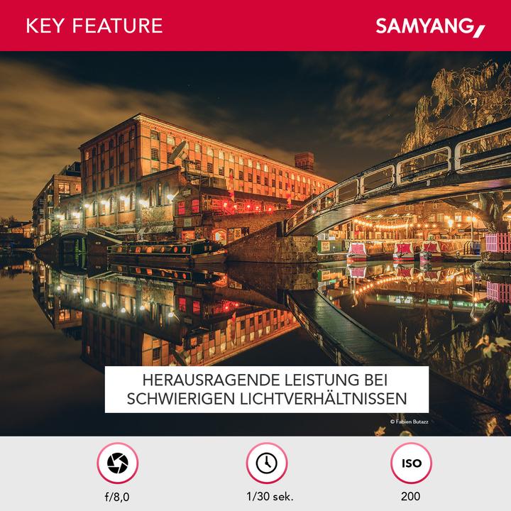 Actual product image Samyang 12mm f/2.0 NCS CS, Canon M (Canon EF-M, APS-C / DX)