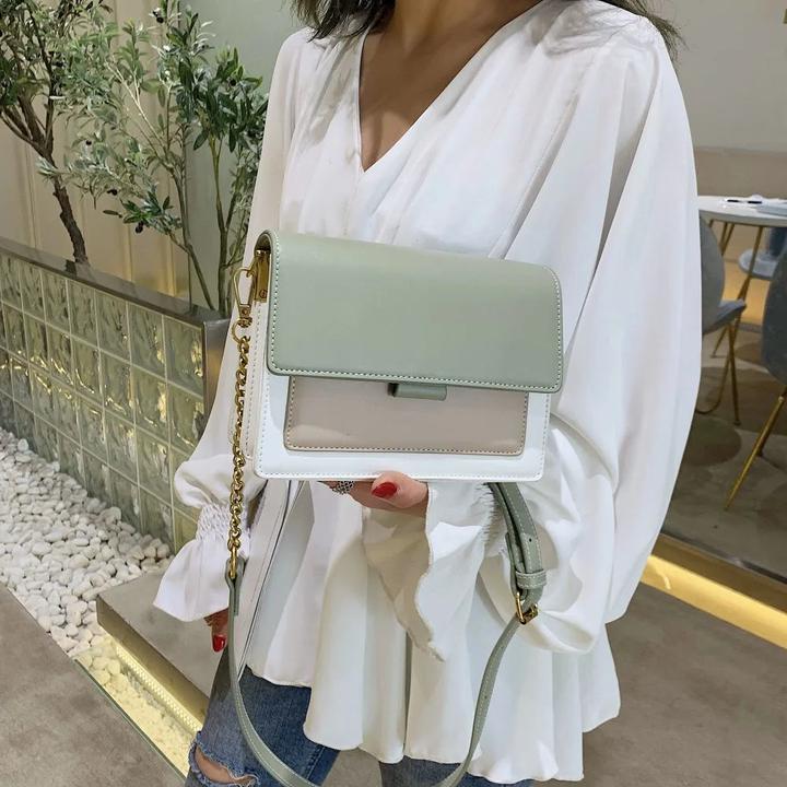 Immagine prodotto Only-Bags.Store Colore a contrasto Borse Crossbody in pelle Borsa da viaggio Moda Semplice Borsa a tracolla
