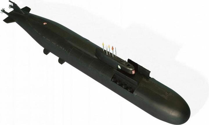 Actual product image Tamiya 1:350 Kursk Nuclear Submarine.