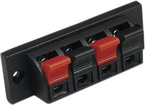 Produktbild RND Electronics Lautsprecherklemmen, Buchse, Gerade, 4 Pole