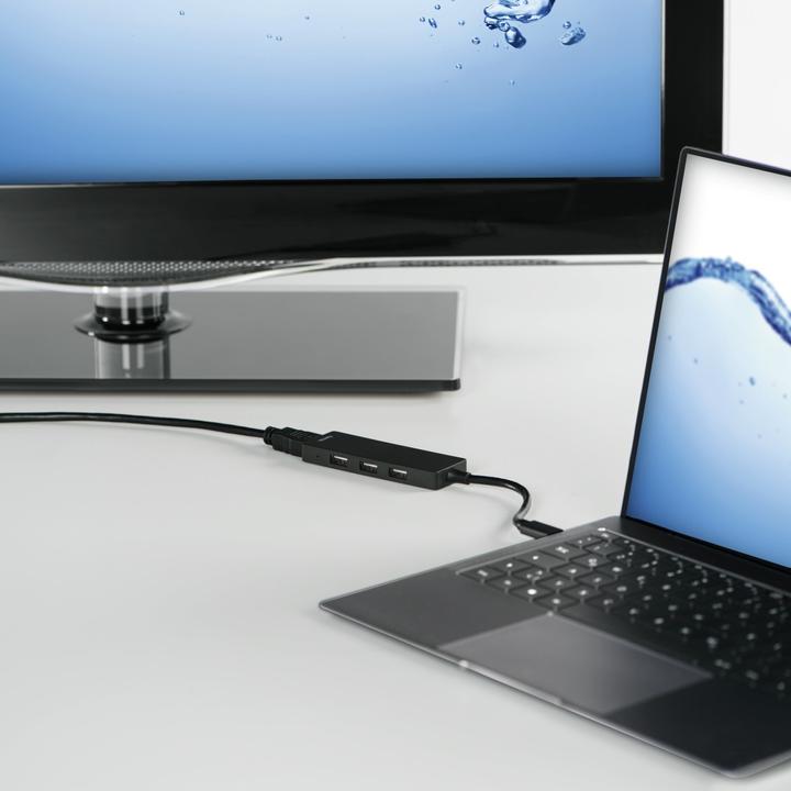 Actual product image Hama USB Hub (USB-C, 4 ports)