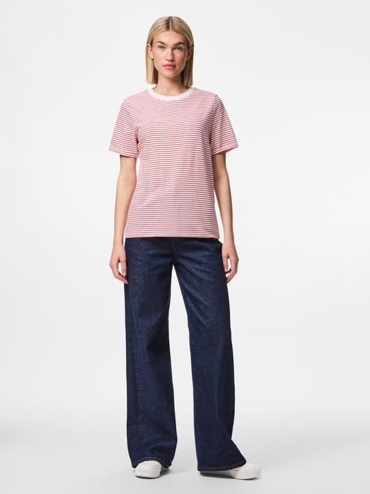 Produktbild Pieces Pcria Ss Fold Up Tee Stripes Noos Bc (S)