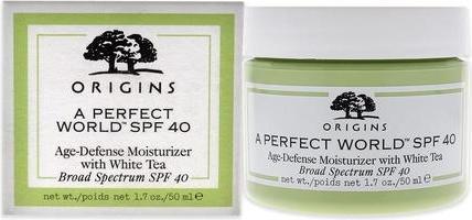 Actual product image Origins A Perfect World Age-Defense Moisturizer With White Tea (50 ml, Day cream, SPF 40)