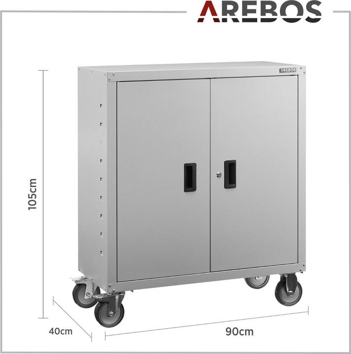 Produktbild Arebos Aktenschrank (90 x 90 x 40 cm)