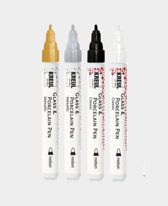 Produktbild Kreul Glass & Porcelain Pen (Multicolor, 4 mm, 4 x)