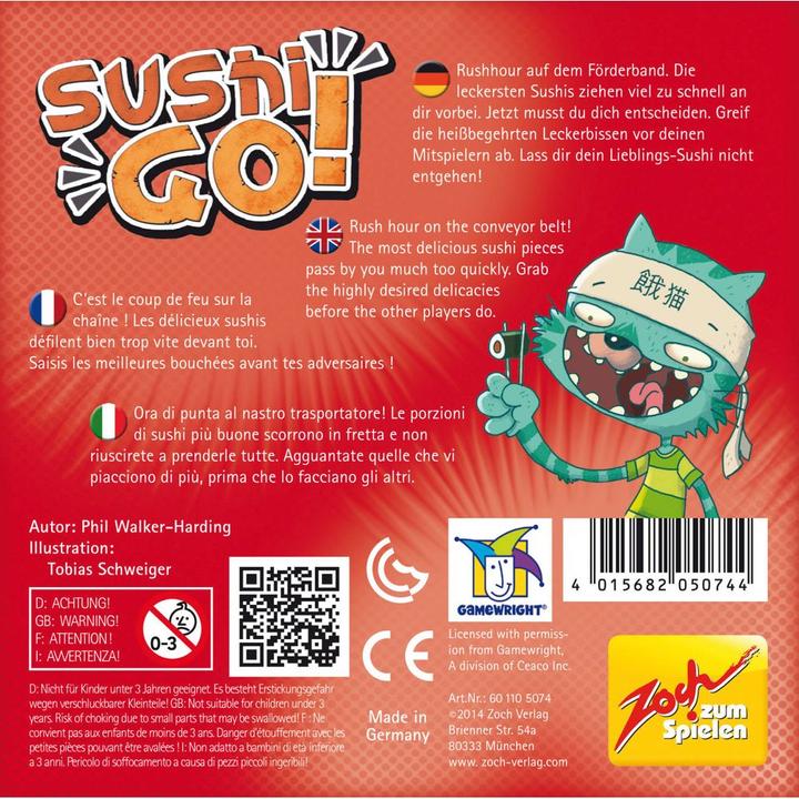 Actual product image Zoch Sushi Go (German, French, Italian)