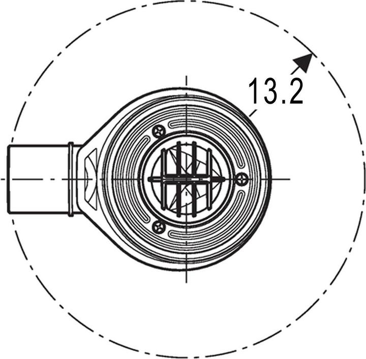 Produktbild Geberit Ablauf für Duschwanne für Duschwannen mit Ablaufloch Ø 90mm
