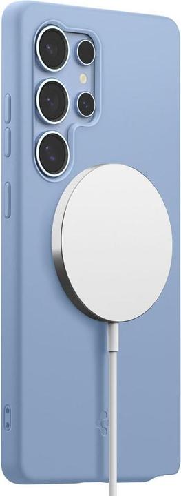 Produktbild Spigen Silicone Fit Mag Hülle für Samsung Galaxy S25 Ultra – blau (Samsung Galaxy S25 Ultra)