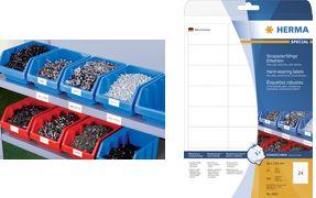 Actual product image HERMA Weatherproof shipping labels A4