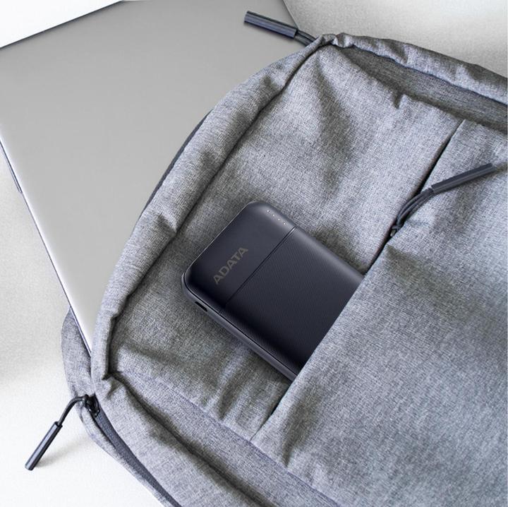 Image du produit Adata POWER BANK USB 10000MAH BLACK/PC100-14BK (10000 mAh, 20 W, 37 Wh)