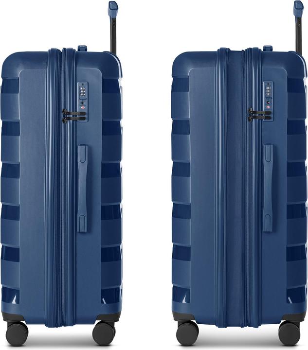 Actual product image D&N South Dakota 4 Rollen Trolley L 76 cm mit Dehnfalte (95 l, XL (from 140l))