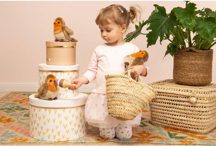 Actual product image Teddy Hermann Robin 15cm (8 cm)