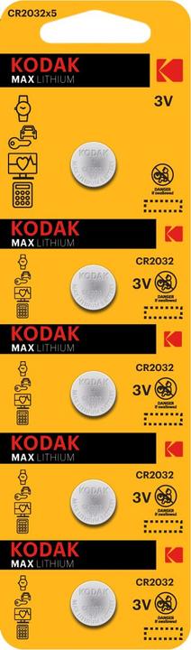 Energy Label NoName CR2032 5-pack Kodak (5 pcs., CR2032, 220 mAh)