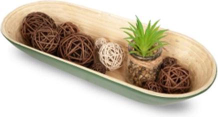 Produktbild Bekos Bambusschale mit grüner Aussenhülle (38 x 15 x 7.5 cm)