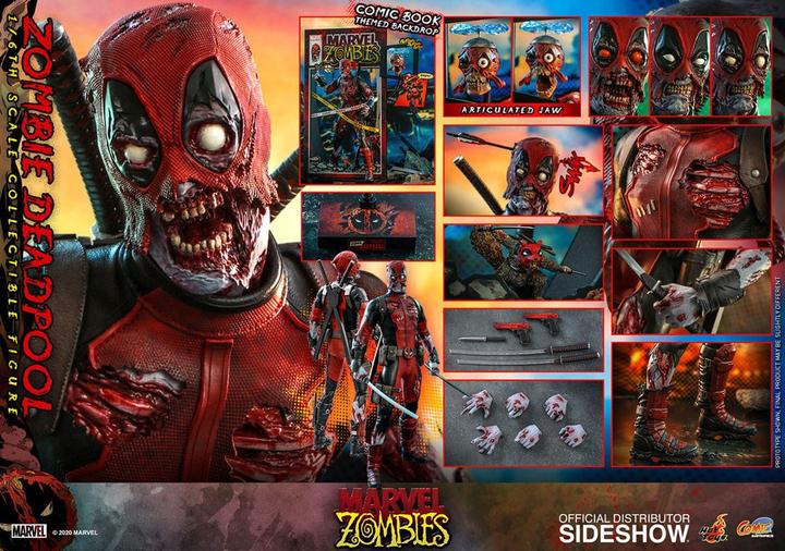 Immagine prodotto Hot Toys Marvel Zombies "Zombie Deadpool", personaggio d'azione del fumetto Masterpiece