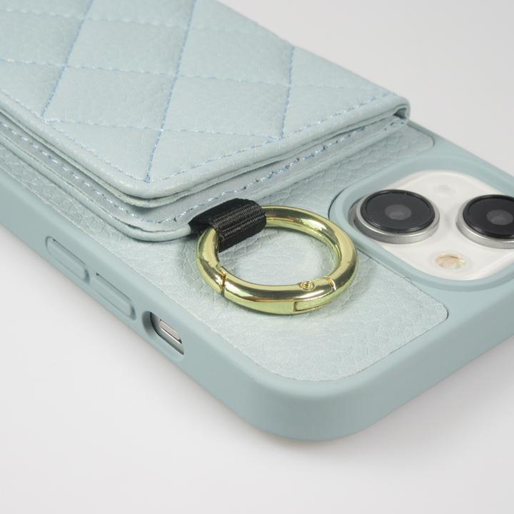 Image du produit PhoneLook Coque Cuir matelassé avec miroir et compartiment carte inclus grande lanière amovible (Apple iPhone 15 Pro Max)