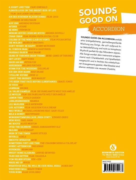 Produktbild Sounds Good On Accordion - 50 Songs Created For The Accordion (Englisch, Hans-G�nter Heumann, 2018)
