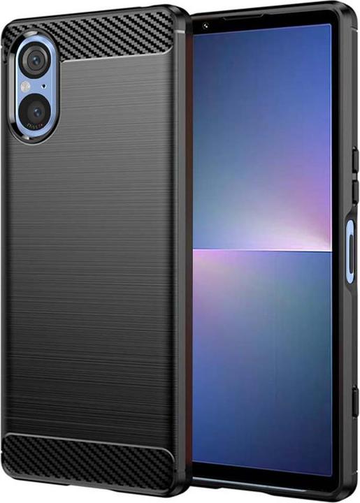 Image du produit Techsuit - Carbon Silicone - Sony Xperia 5 V - Black (Sony Xperia 5 V)