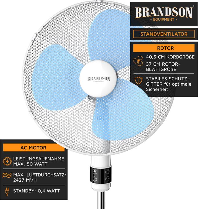 Actual product image Brandson Pedestal fan (45 dB)