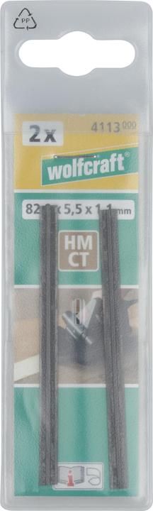 Produktbild wolfcraft wolfcraft 2 Wendehobelmesser HM 82,0x5,5x1,1mm