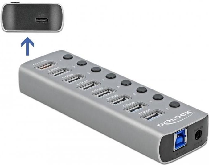 Immagine prodotto Delock Hub USB 3.2 (USB-B, 9 Porti)