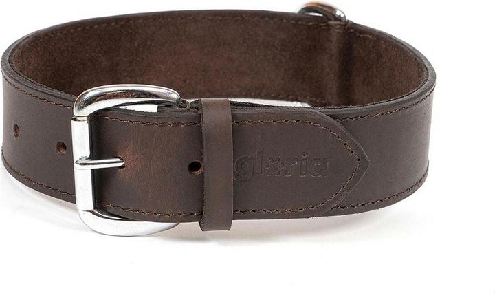 Gloria Hundehalsband Braun 75 cm (75 x 4 cm) (Leder)