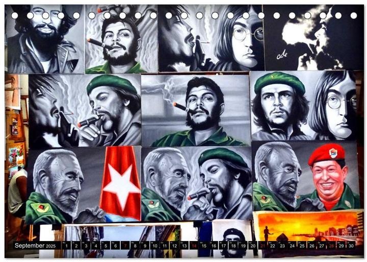 Actual product image CHE - Ernesto Che Guevara in Kuba (Tischkalender 2025 DIN A5 quer), Monatskalender (A5, German)