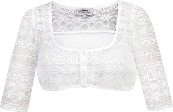 Marjo Dirndl blouse Ganina-Candia, half sleeve, ecru (38, L)