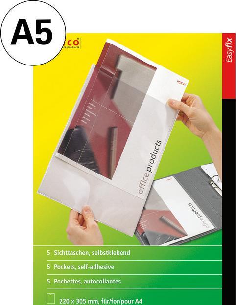 Produktbild Dufco Sichttaschen Easyfix (A5, 8 x)