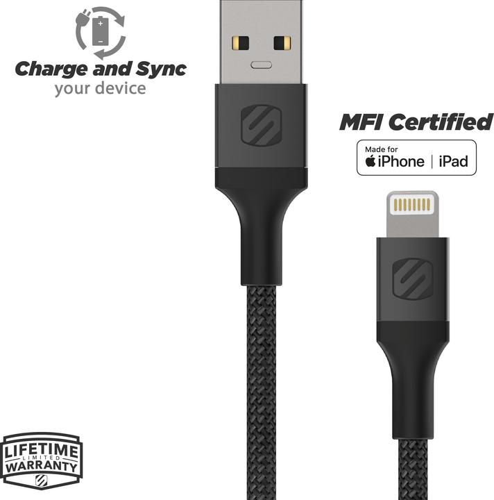 Produktbild Scosche USB-A — Lightning (0.30 m, USB 3.2 Gen 1)