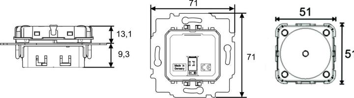Actual product image Busch-Jaeger Sensor unit 1-gang 6221/1.0 Busch-free@home