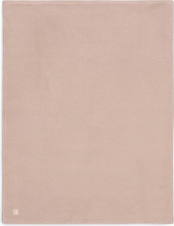 Image du produit Jollein - Deken Ledikant 100x150cm Basic Knit - Dekentje Baby - Wild Rose/Fleece (100 x 150 cm)