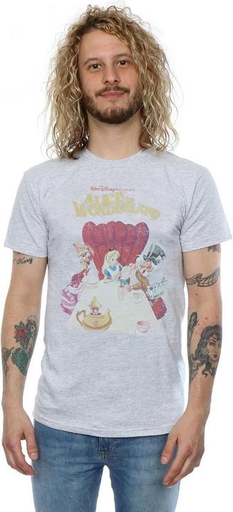 Immagine prodotto Disney Alice In Wonderland Retro Poster Maglietta Uomo (L)